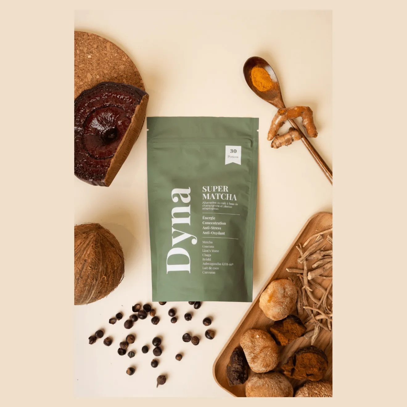 Alternative Café Adaptogène – Gout Matcha Coco