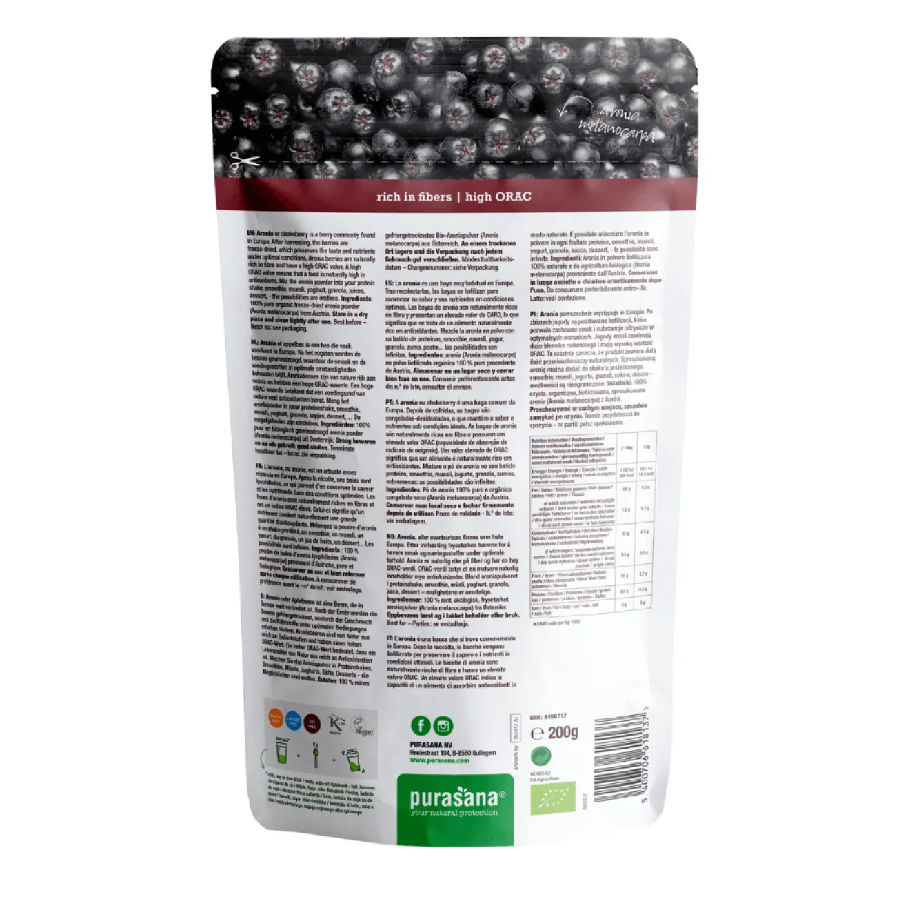 Aronia vegan poudre Bio