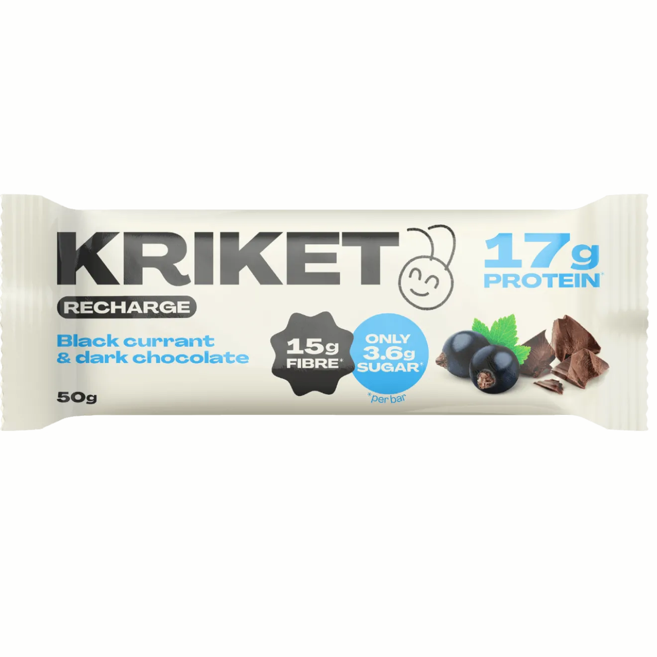 Barre Muesli Cassis & Chocolat Noir aux Protéines de Grillon
