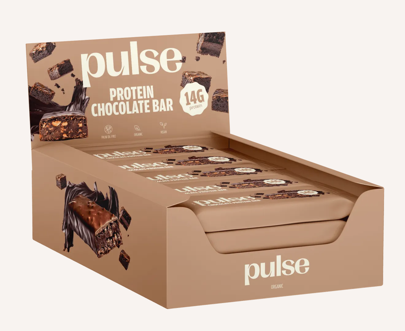 Barres protéinées Chocolat (14g protéine/barre) Bio