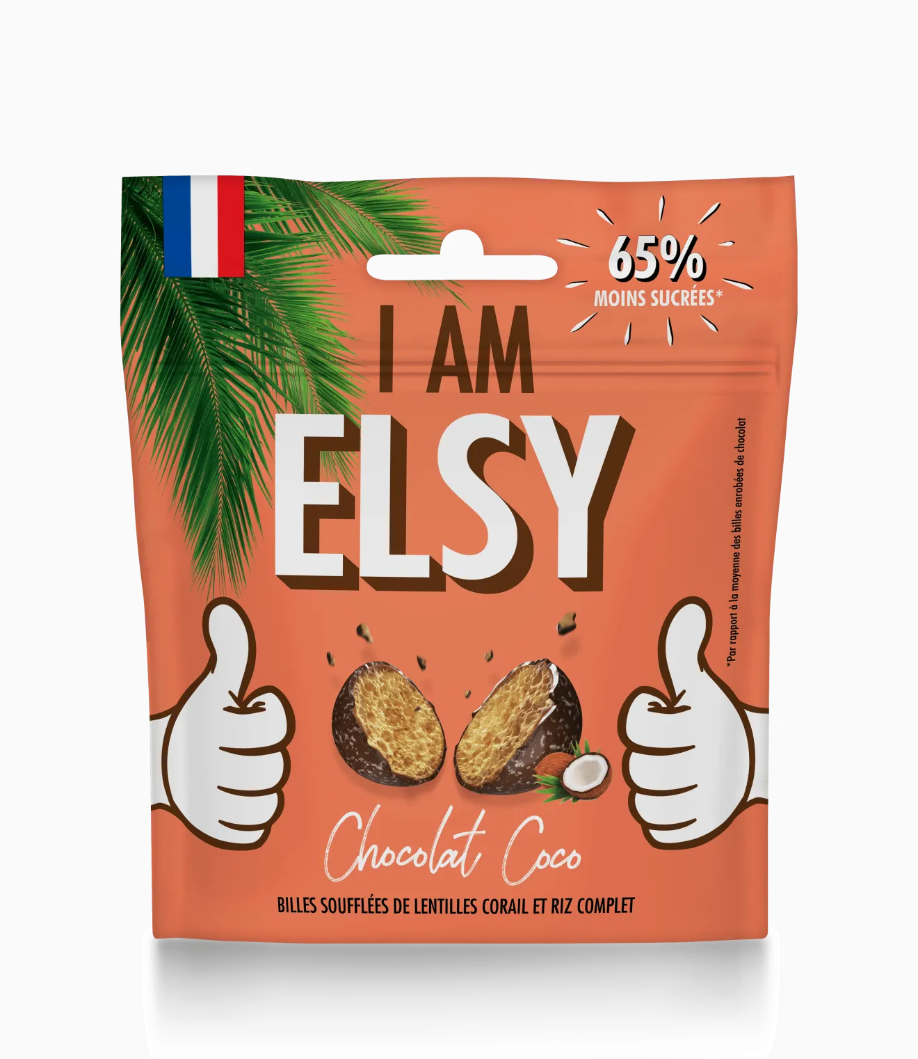 Billes Soufflées Chocolat Lait Noix Coco IG Bas