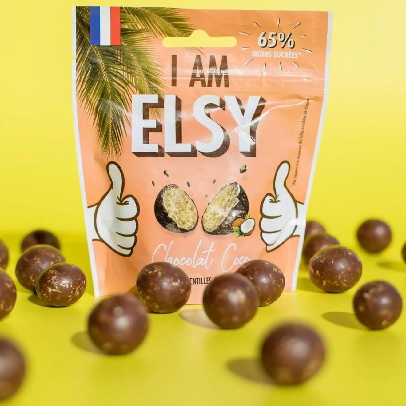 Billes Soufflées Chocolat Lait Noix Coco IG Bas