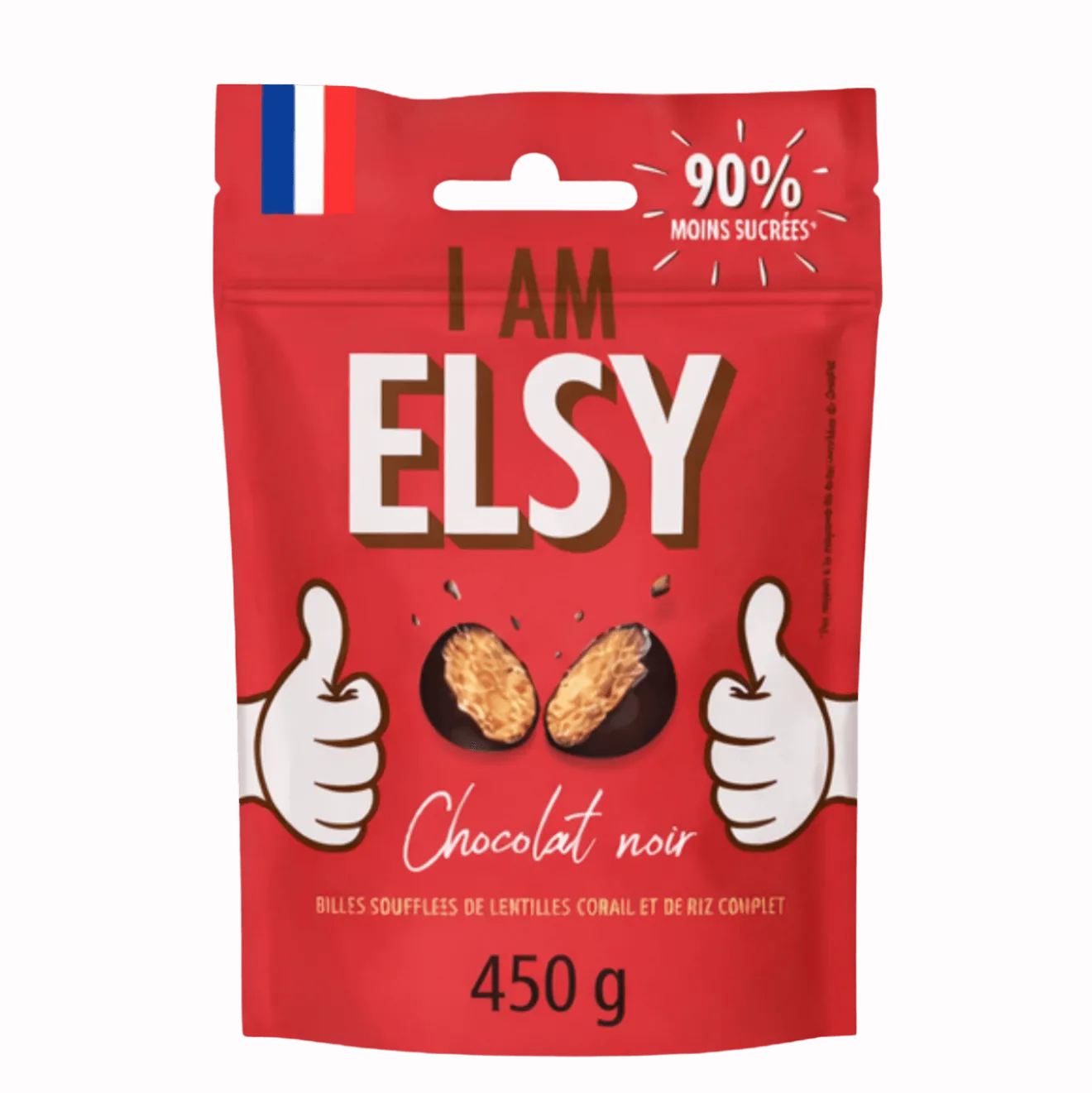 Billes Soufflées Chocolat Noir IG Bas