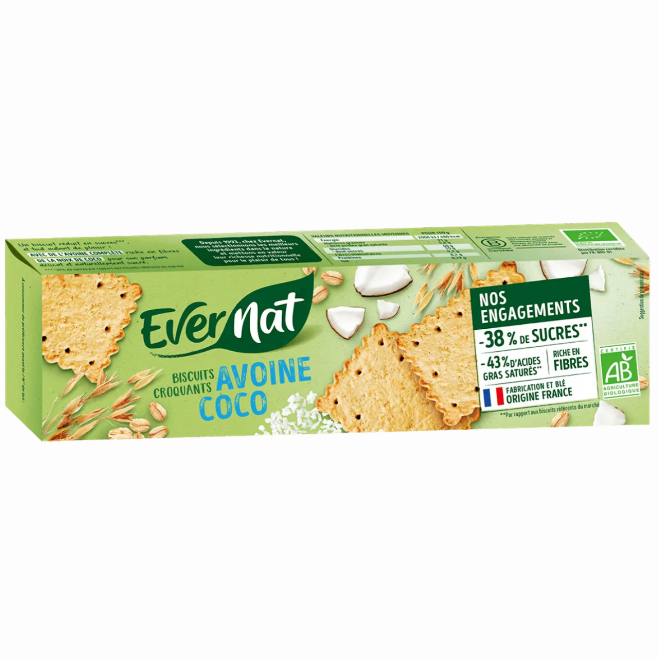 Biscuit avoine coco Bio