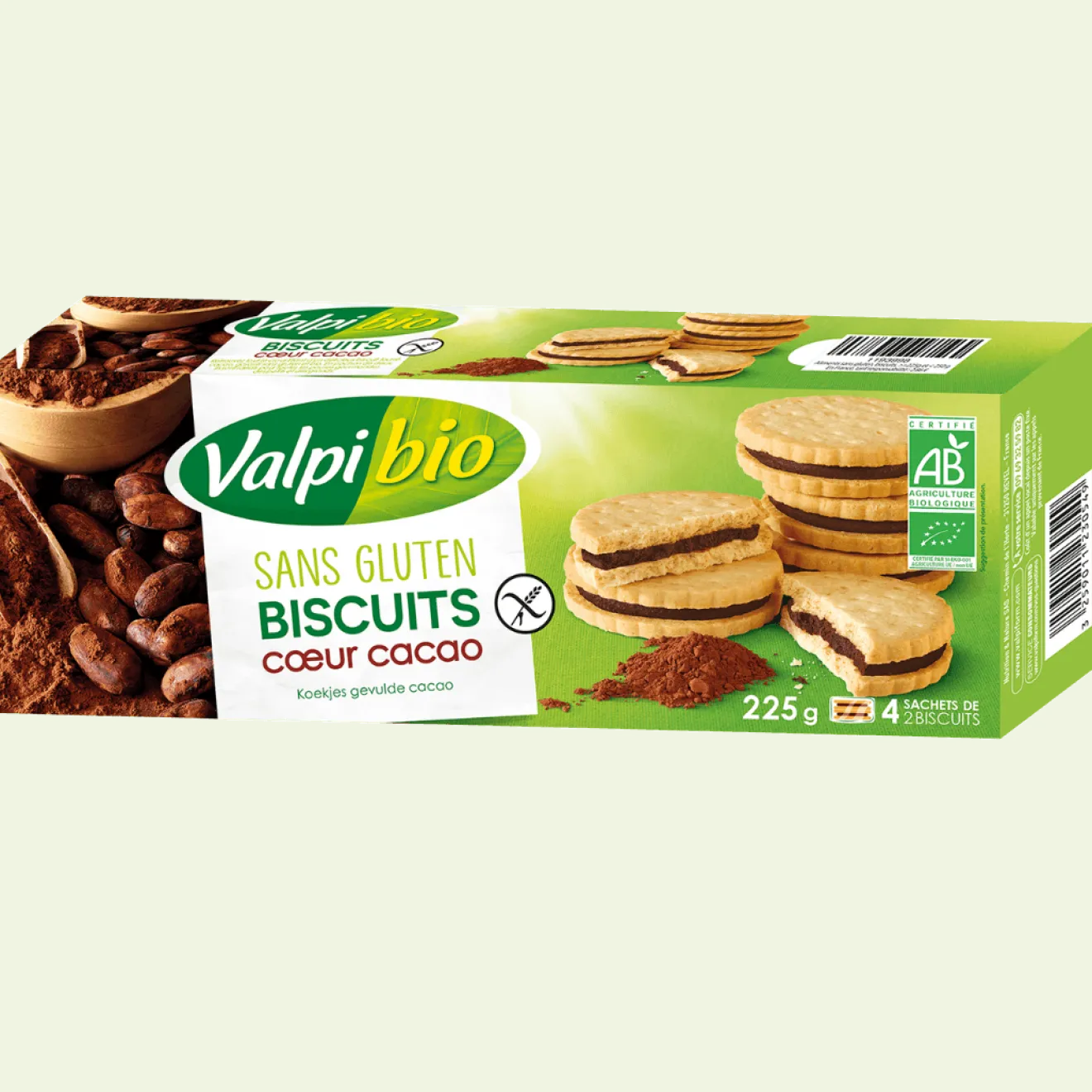 Biscuit Cœur Cacao Sans Gluten Bio
