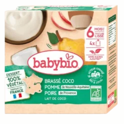 Brassé Végétal Coco Pomme Poire + 6 mois Bio