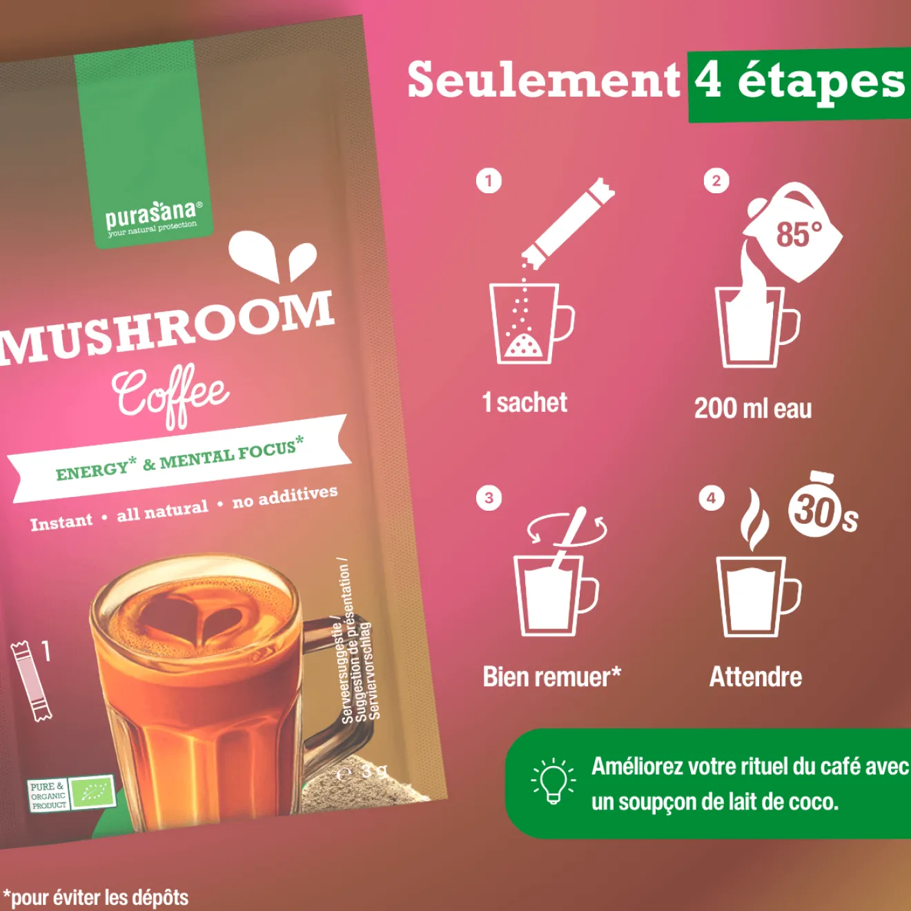 Café Adaptogene Instantané Bio