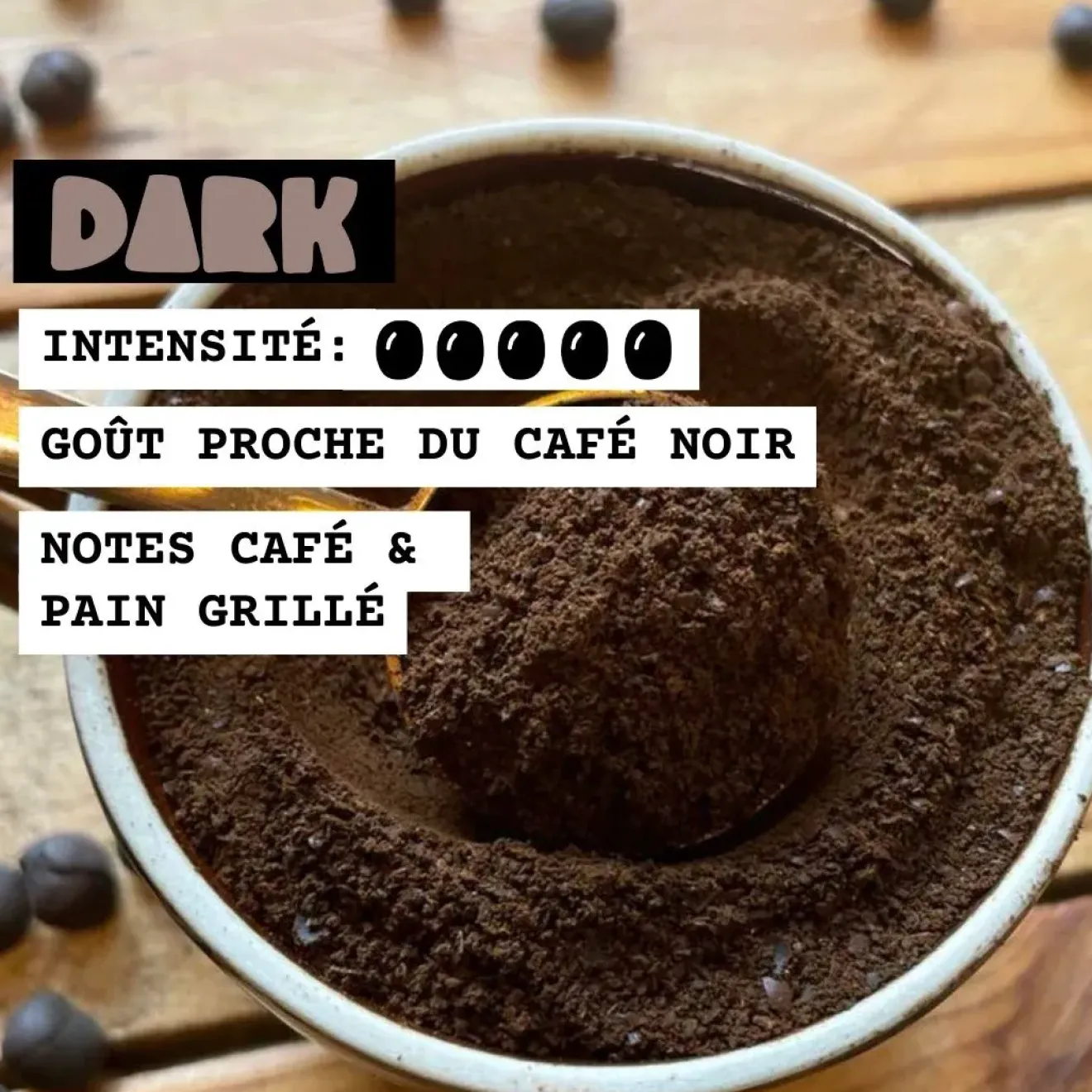 Café de lupin noir moulu Bio