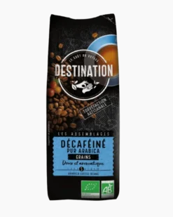 Café grains décaféiné pur arabica basse température Bio