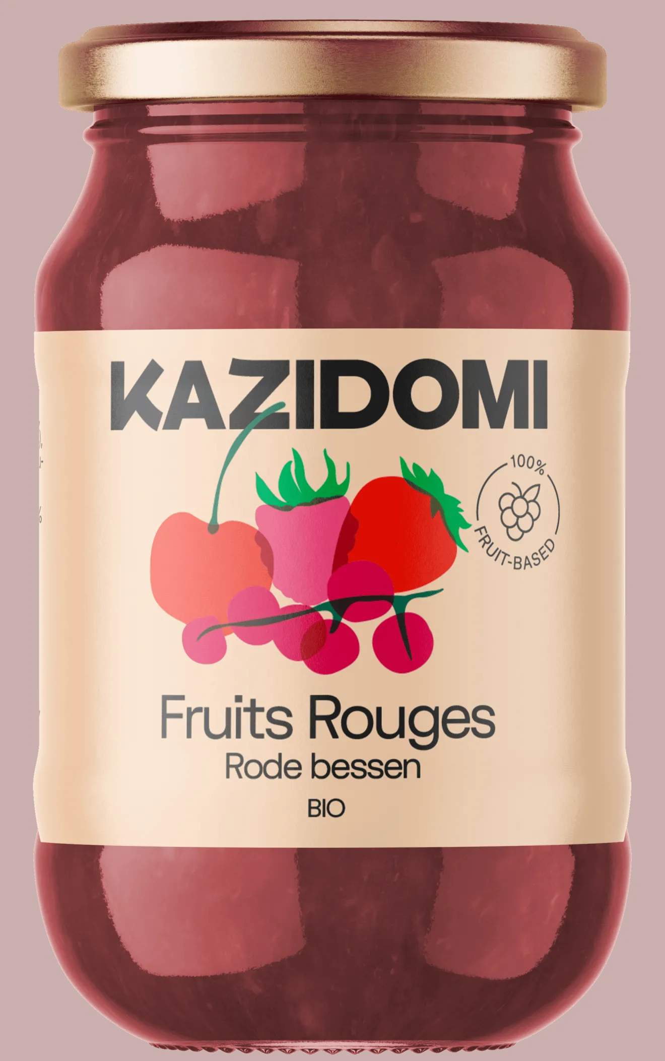 Confiture 4 Fruits Rouges 100% Fruits Bio