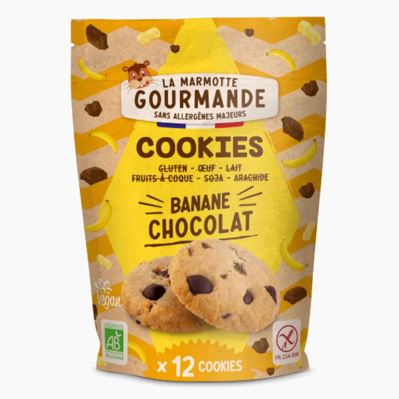 Cookies Banane Chocolat Sans Allergène Bio