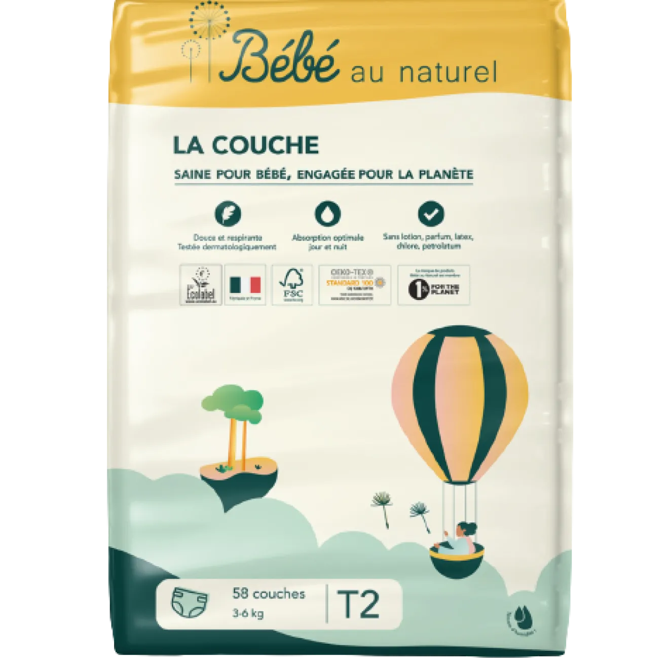 Couches – Taille 2 (3-5 kg)