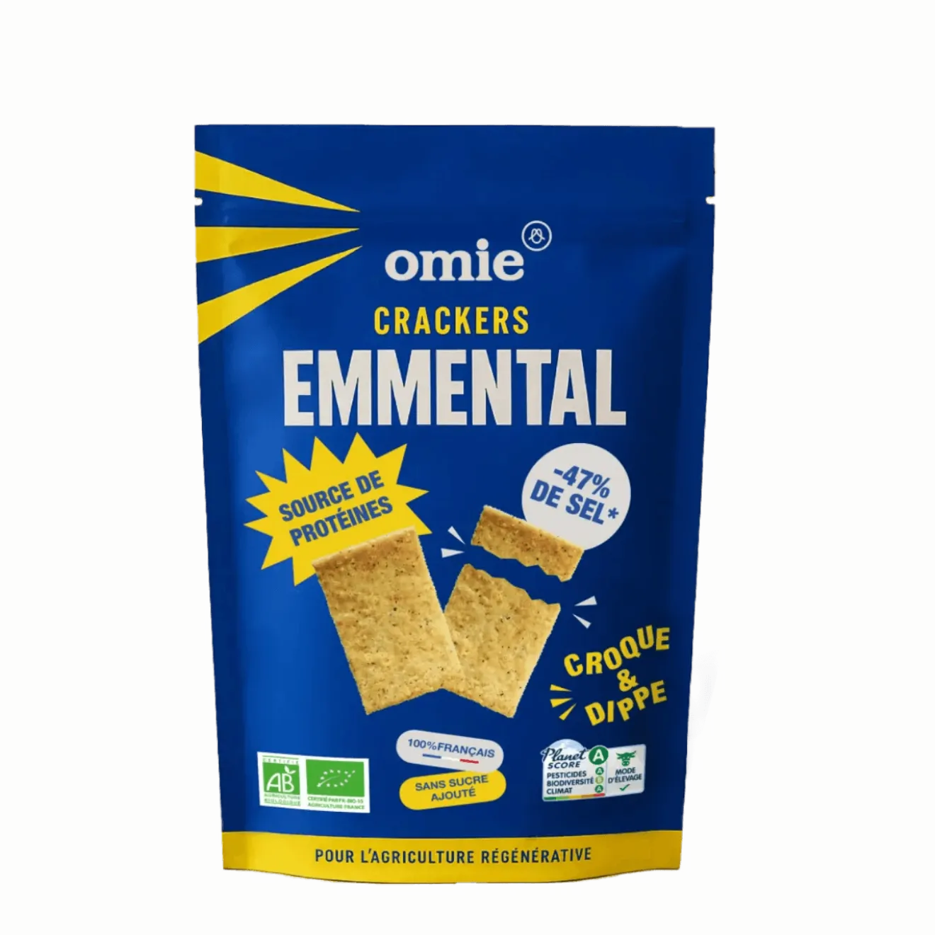 Crackers à l'emmental Bio