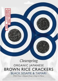 Crackers Riz Sésame Noir Bio