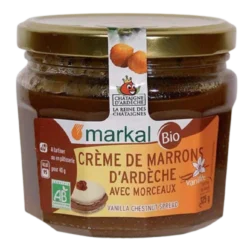 Creme De Marrons Vanillée Avec Morceaux Bio