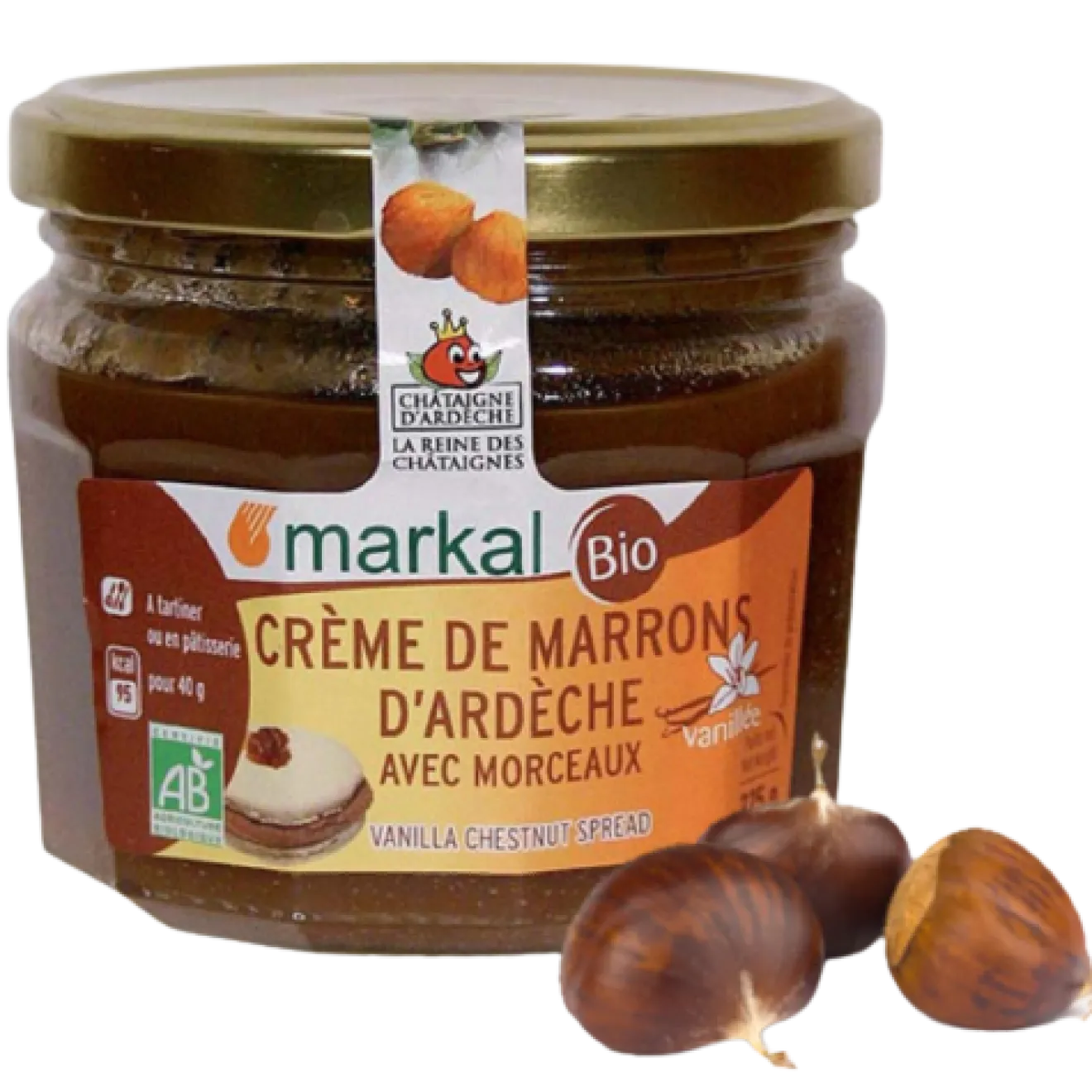 Creme De Marrons Vanillée Avec Morceaux Bio