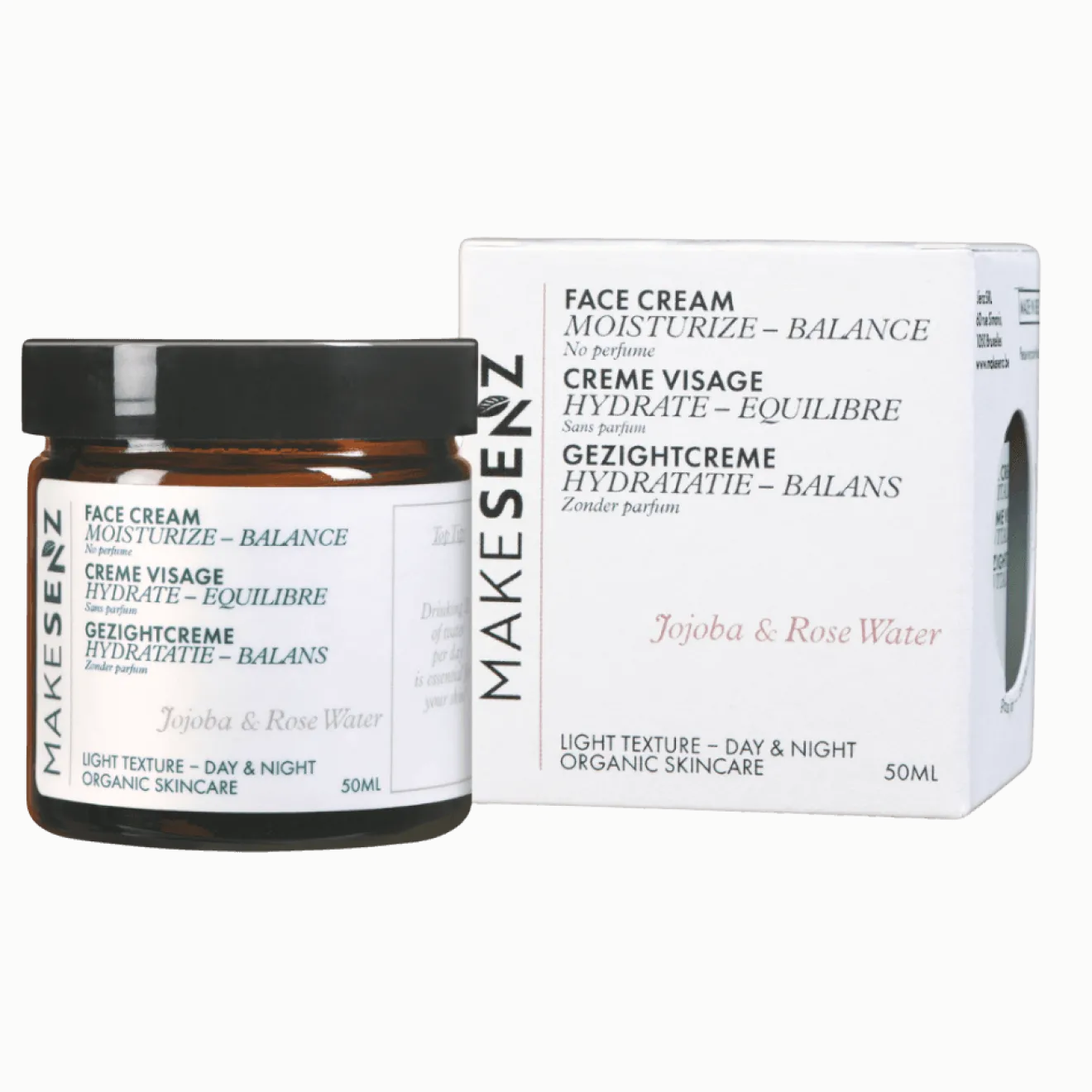 Crème Visage Hydratante Jojoba Peau Normale à Mixte Bio
