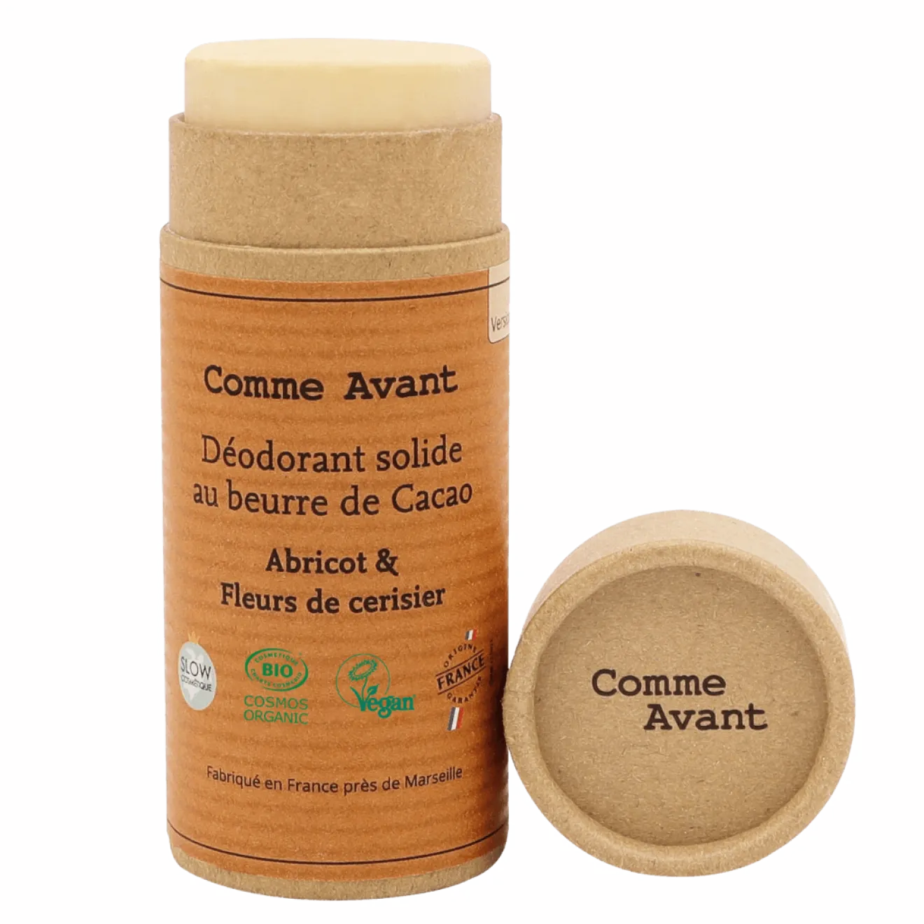 Déodorant Solide Beurre de Cacao Abricot Fleurs de cerisier Bio