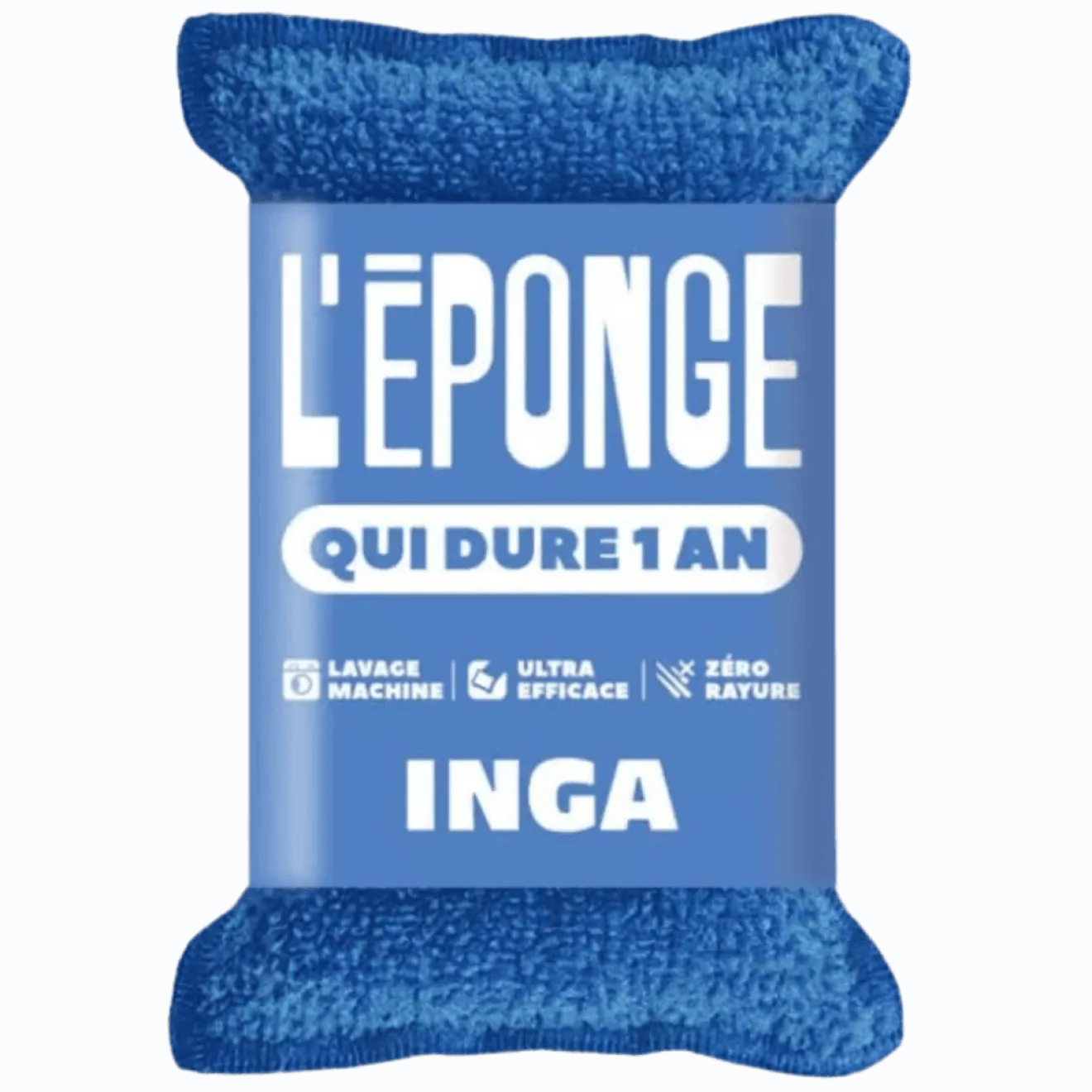 Eponge Lavable Grattante Bleue