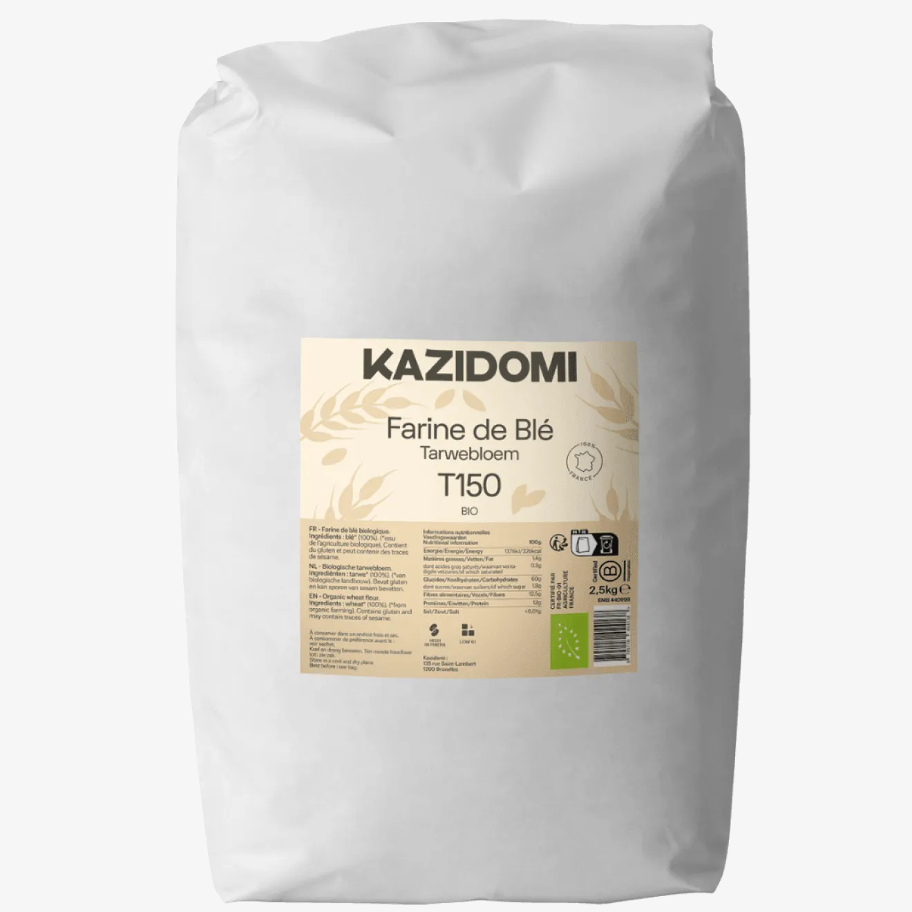 Farine Blé Complète T150 Bio