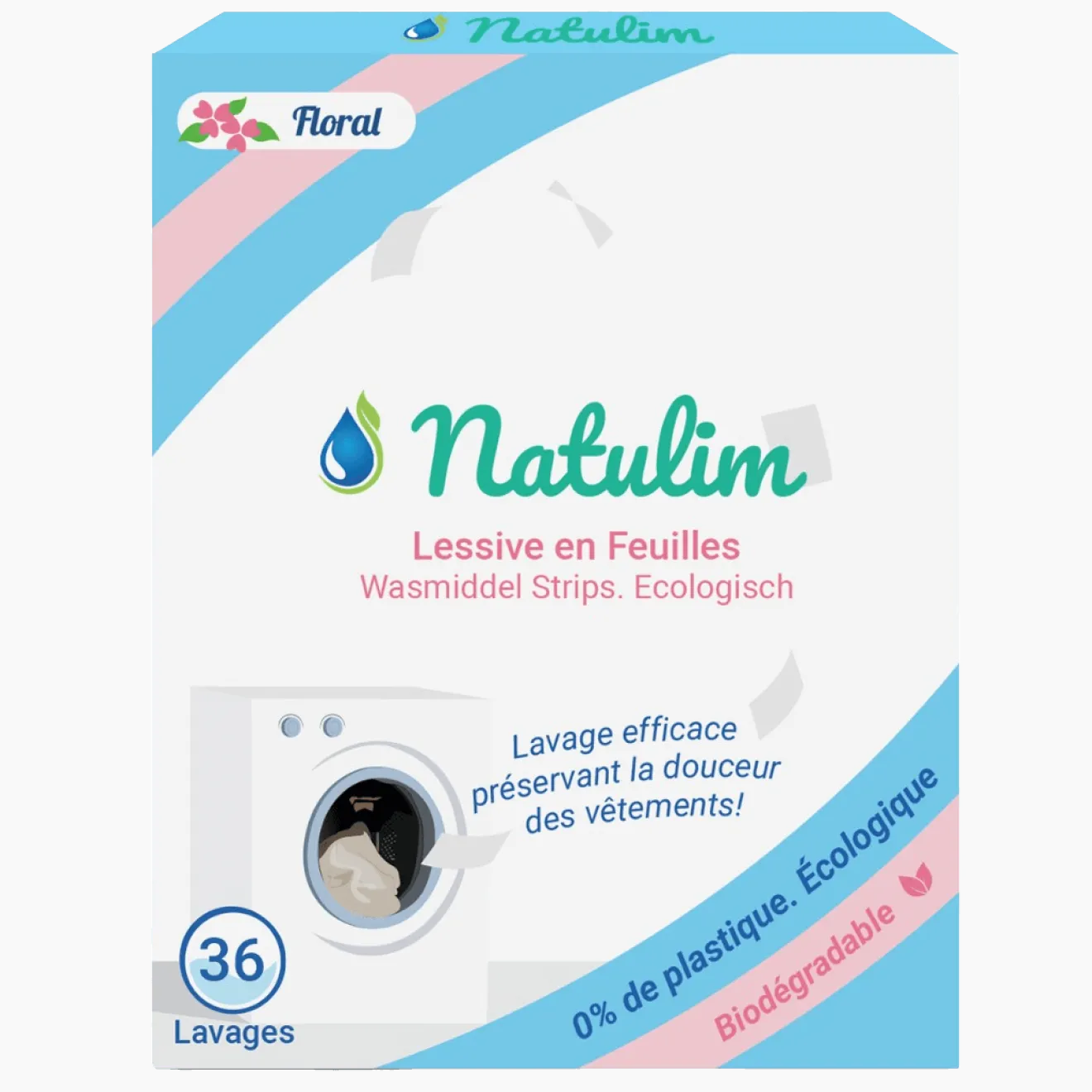 Feuilles lavage lessive Floral