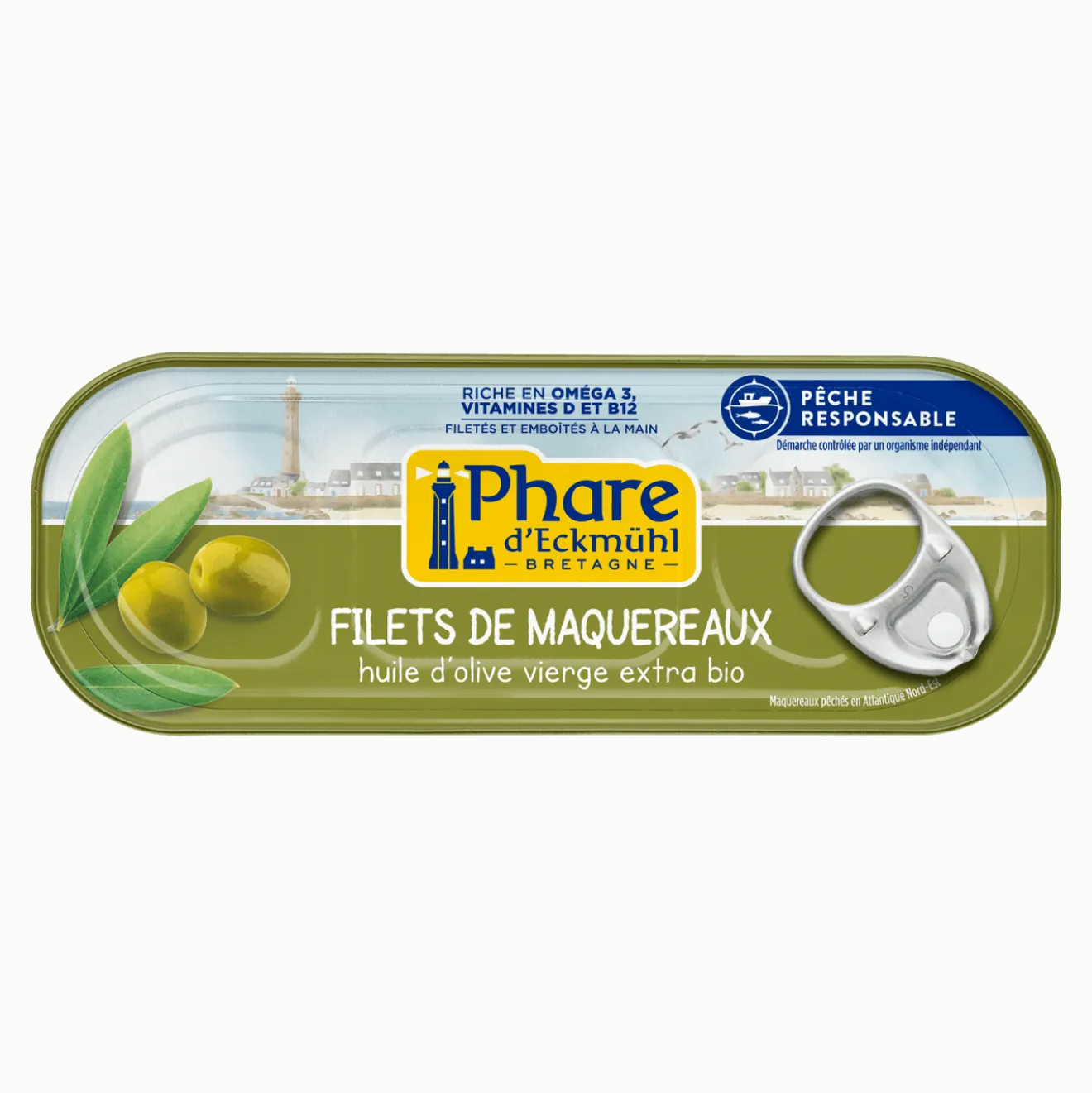 Filets de maquereaux huile d'olive vierge extra Bio