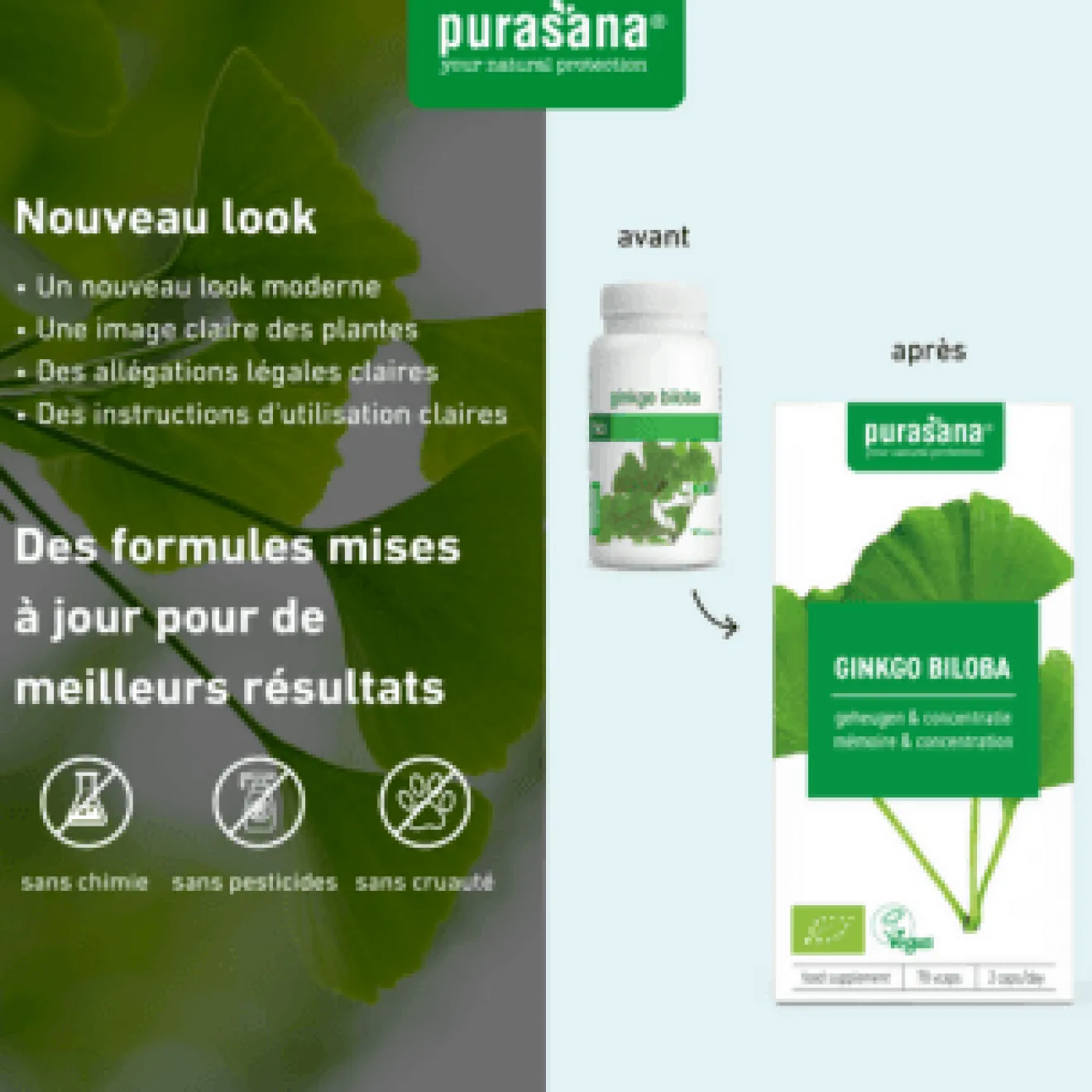 Ginkgo biloba vegan Bio