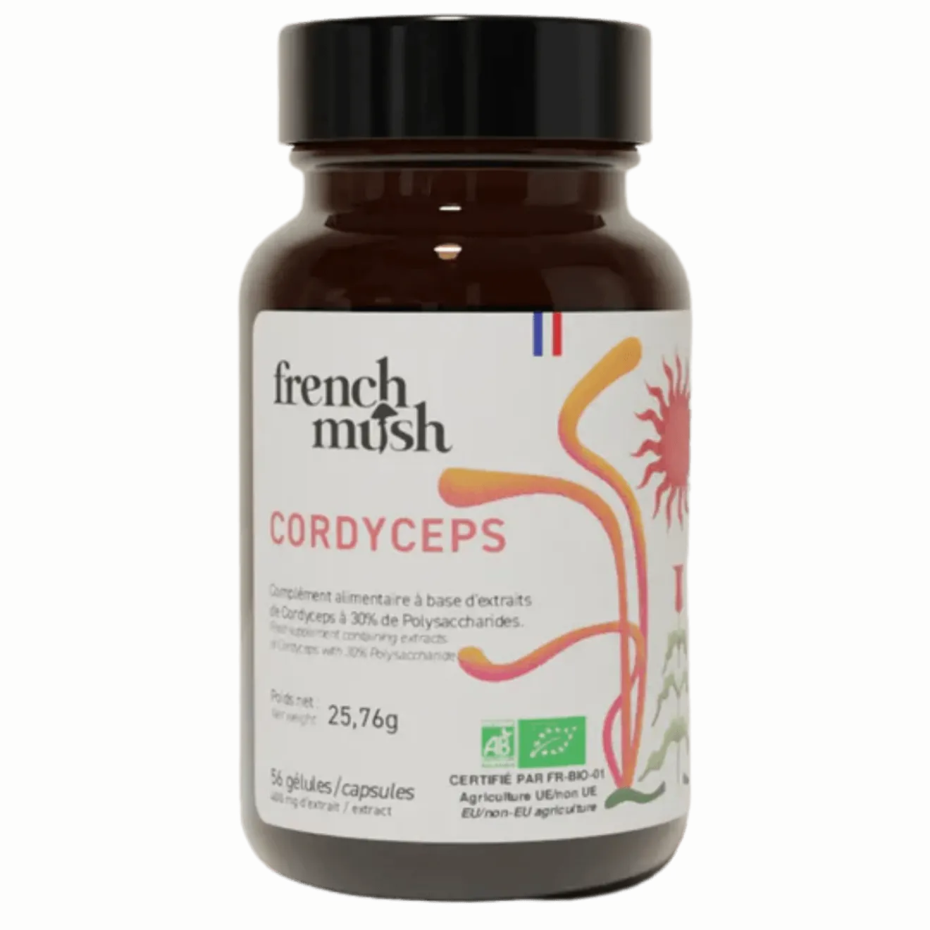 Gélules d'Extrait de Cordyceps — Champignon Adaptogène Bio