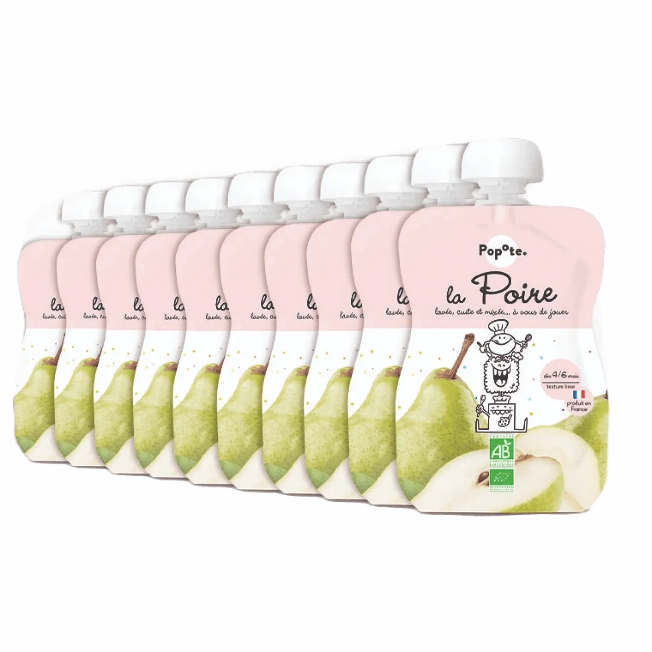 Gourde Poire dès 4 mois Bio