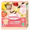 Gourdes Pomme Fraise Vanille Dès 6 mois Bio