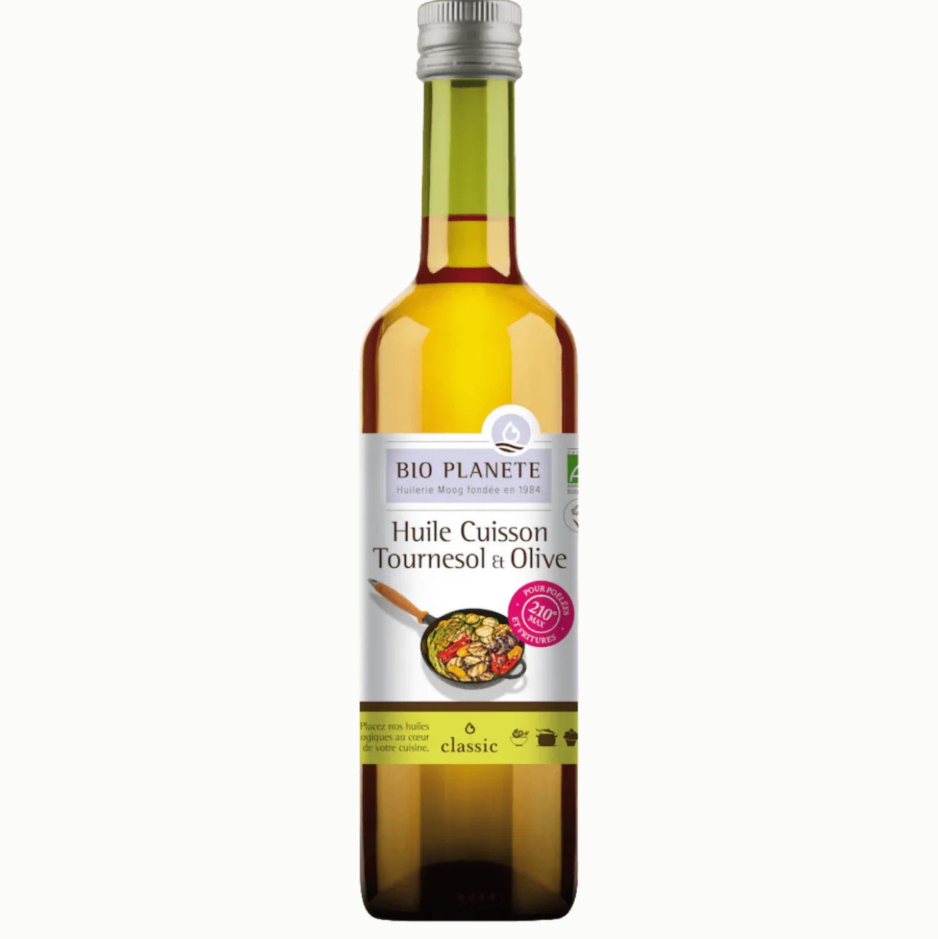 Huile Cuisson (80% huile tournesol désodorisé / 20% huile olive vierge extra) Bio