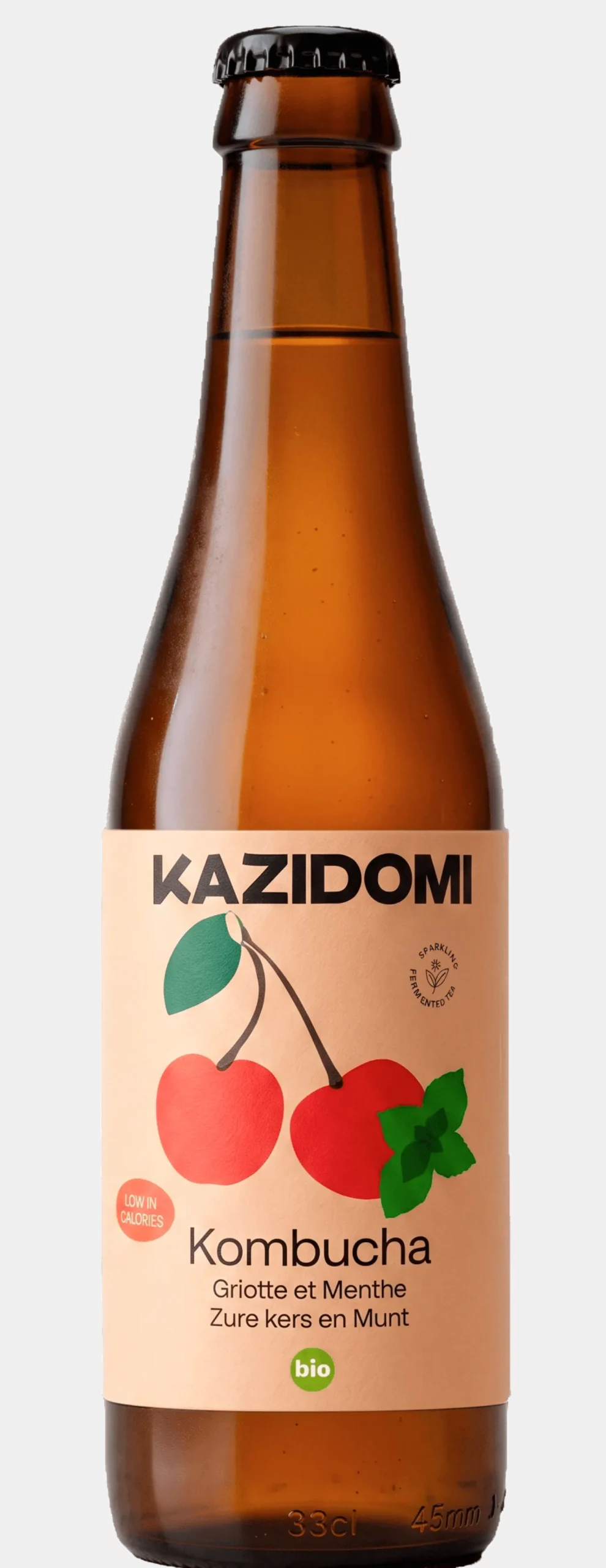 Kombucha Cerise & Menthe Bio