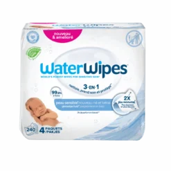 Lingettes Bébé Eau Extrait Pamplemousse Bio