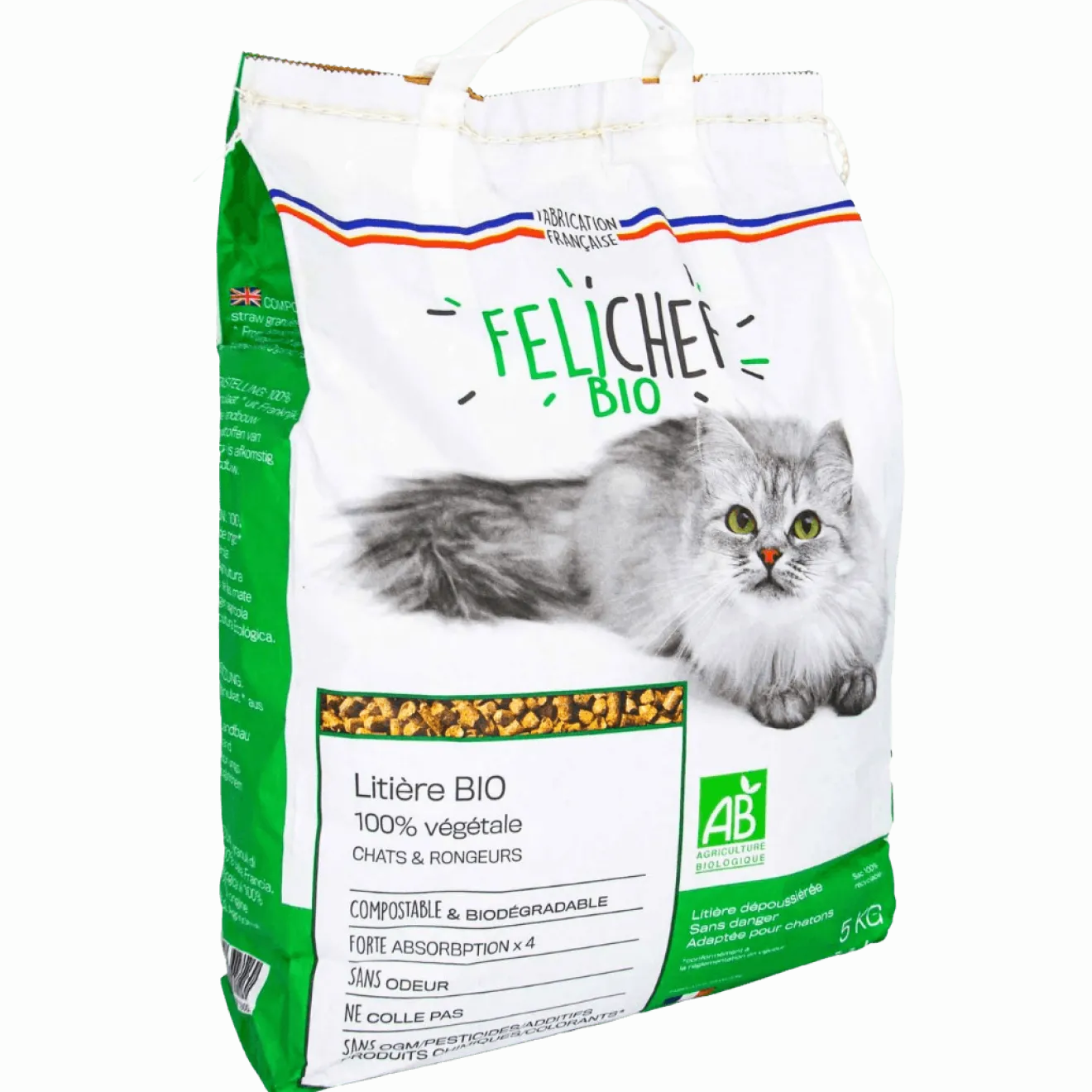 Litière Chat Rongeurs 100% végétale Bio
