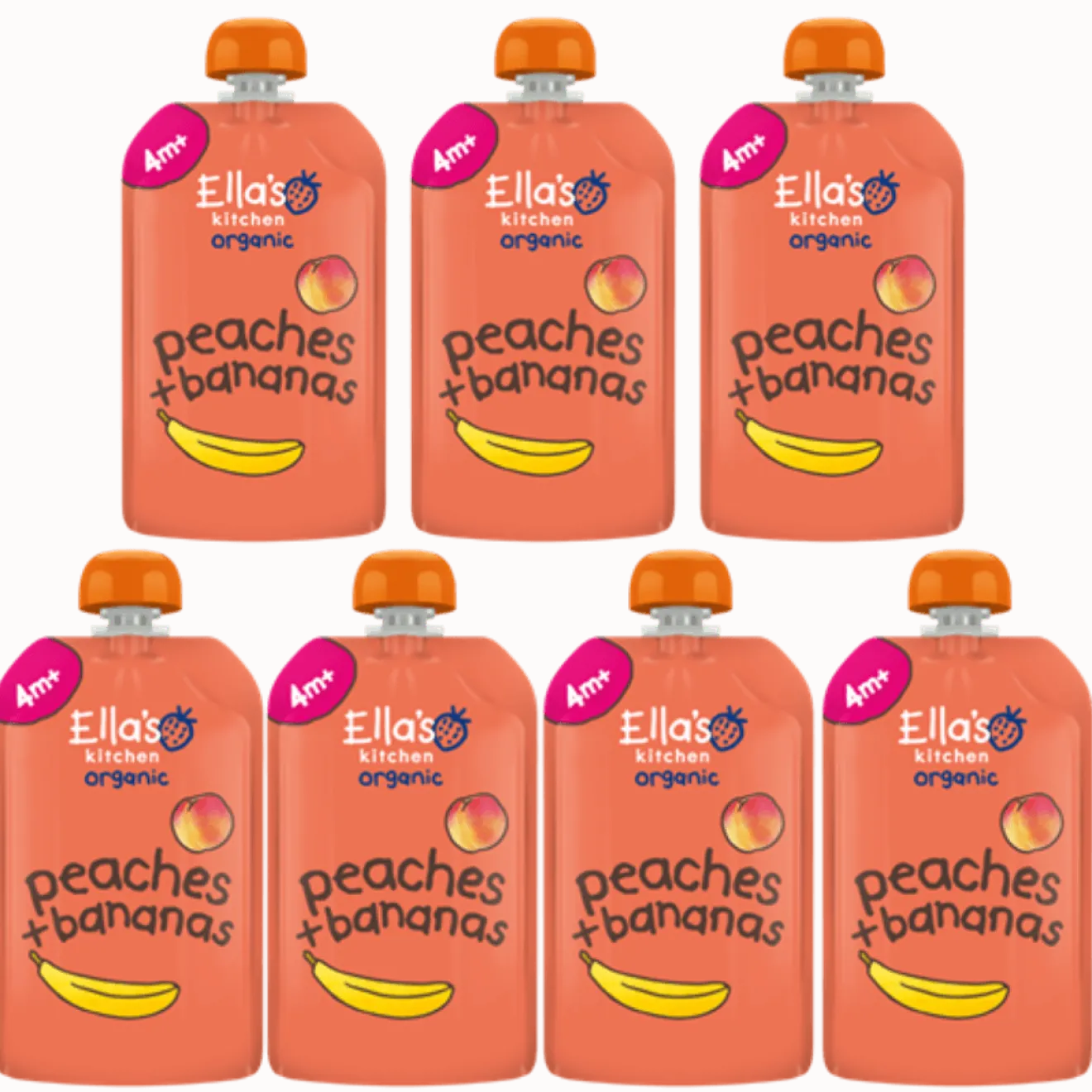 Lot Gourdes Pêche Banane + 4 mois Bio