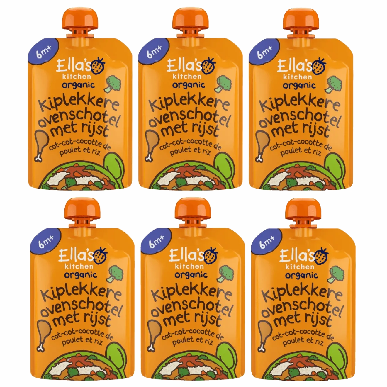 Lot Gourdes Poulet Riz + 6 mois Bio