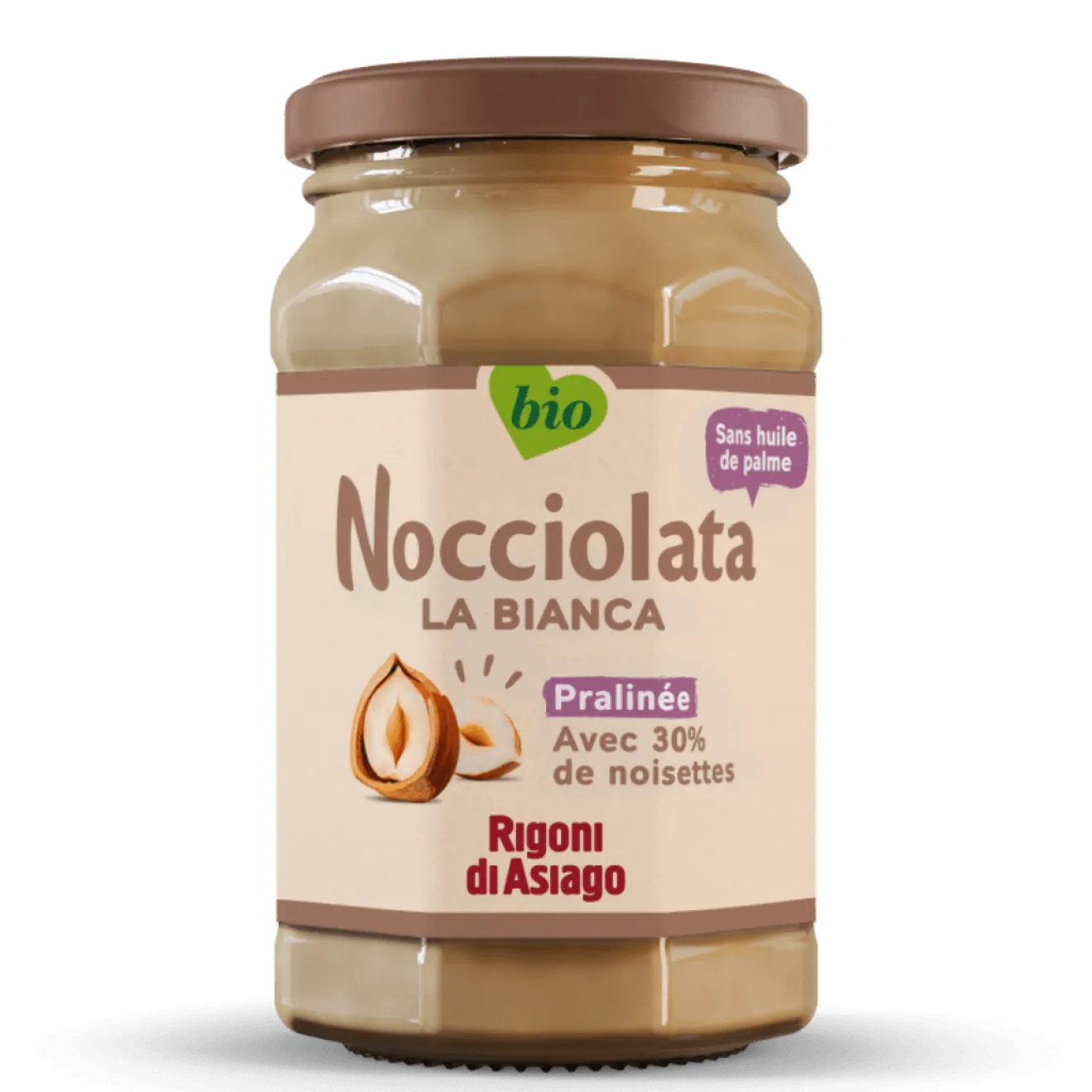 Nocciolata Pâte à Tartiner Chocolat Blanc Bio