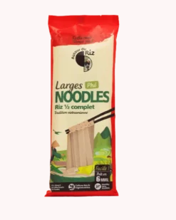 Nouilles larges de riz 1/2 complet Bio