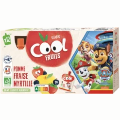 Pack Gourdes Pat'Patrouille Pomme Fraise Myrtille Bio