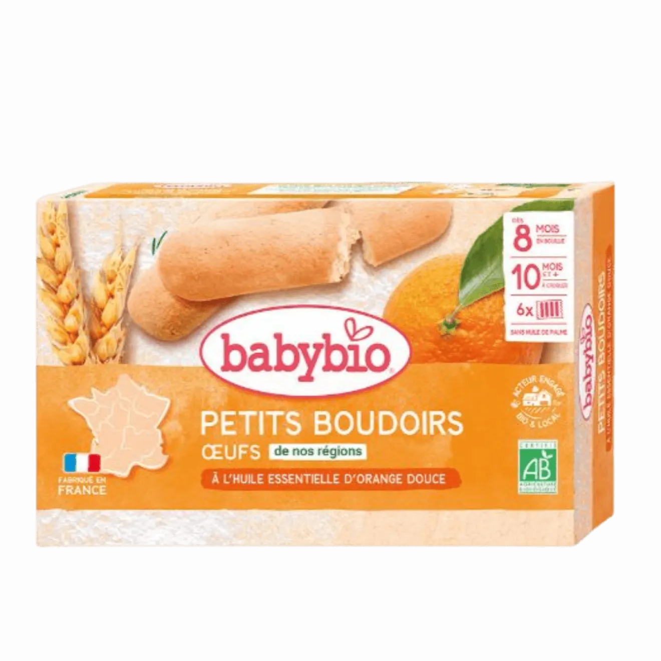 Petits Boudoirs Huile Essentielle Orange Douce + 8 mois Bio