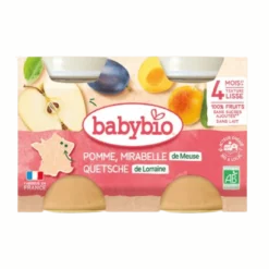 Petits Pots Pomme Mirabelle Quetsche dès 4 mois Bio