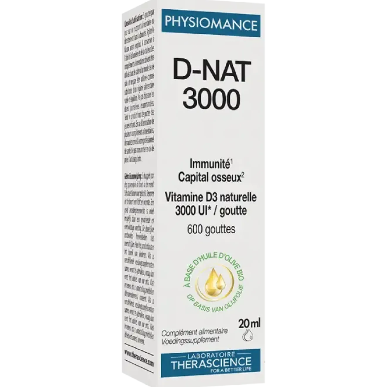 Physiomance Vitamine D D-NAT 3000 U.I. Gouttes