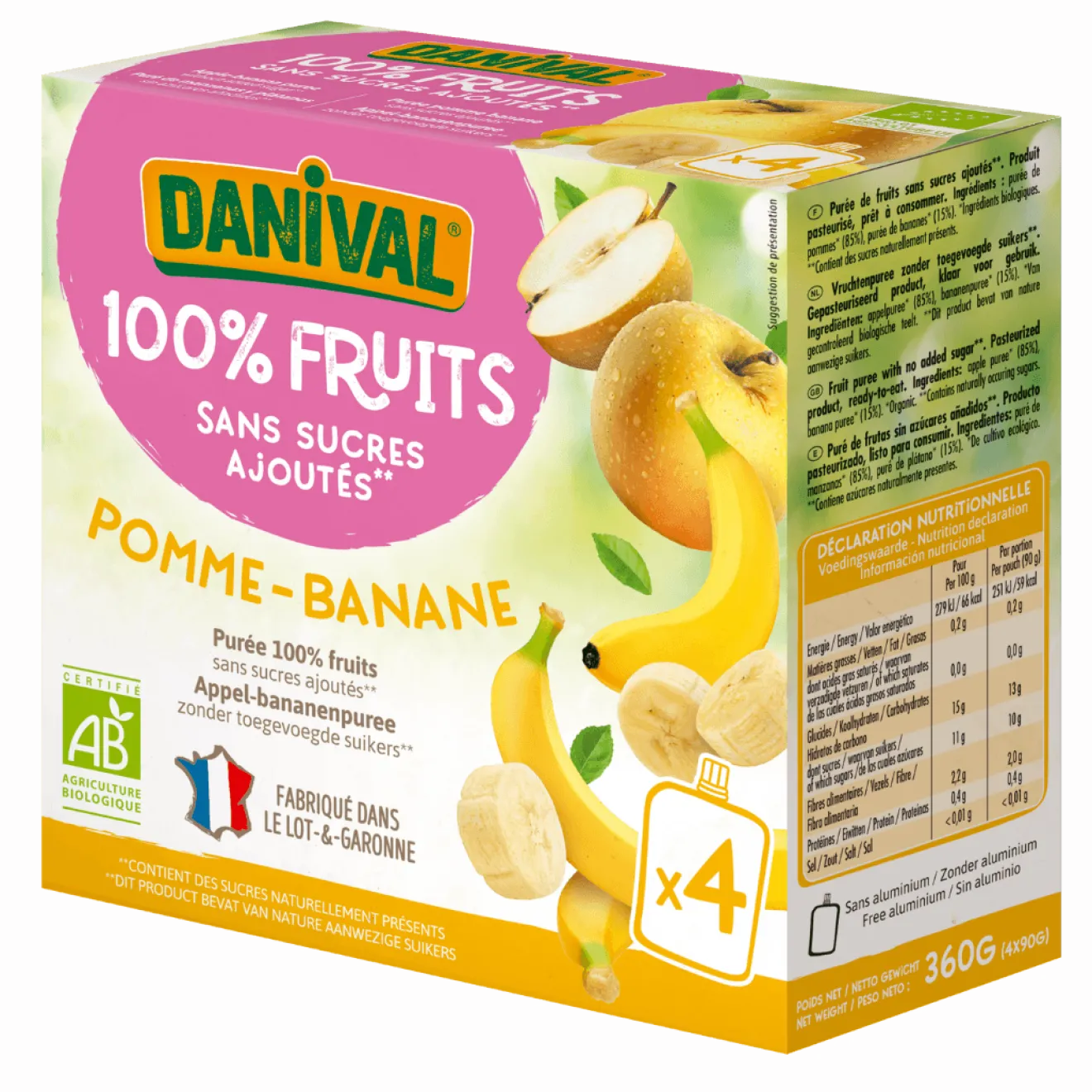 Poki Compote Pomme & Banane Enfants Bio