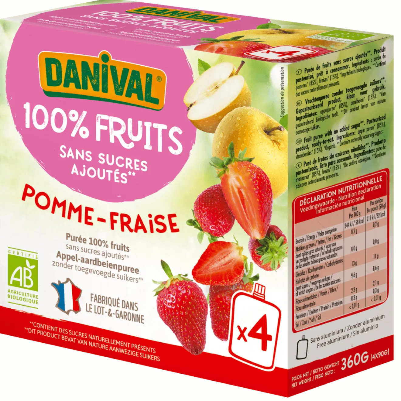 Poki Compote Pomme & Fraise Enfants Bio