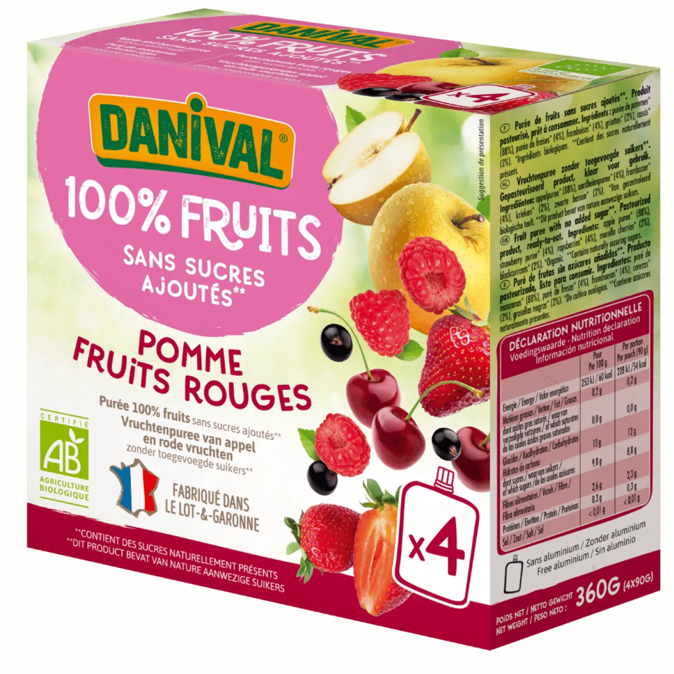 Poki Compote Pomme & Fruits Rouges Enfants Bio