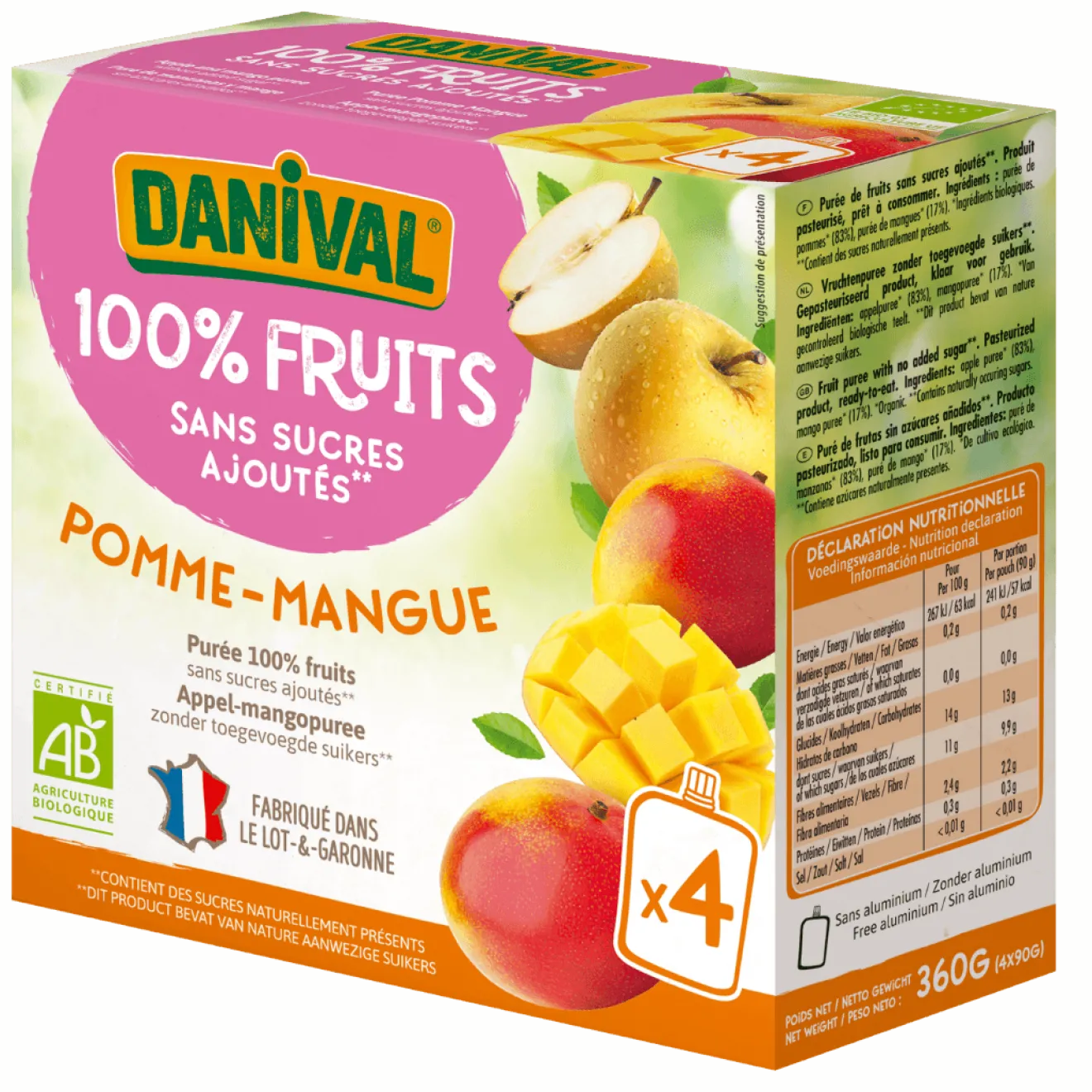 Poki Compote Pomme & Mangue Enfants Bio