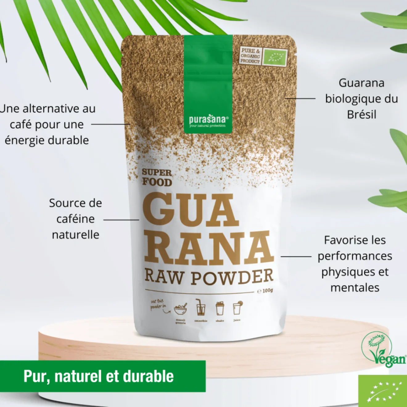 Poudre Guarana Bio