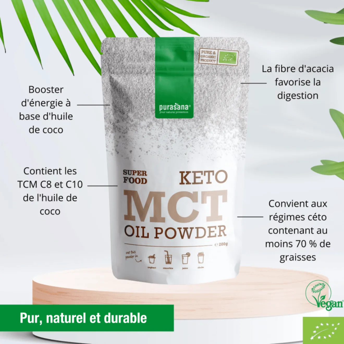 Poudre Keto MCT Oil Bio