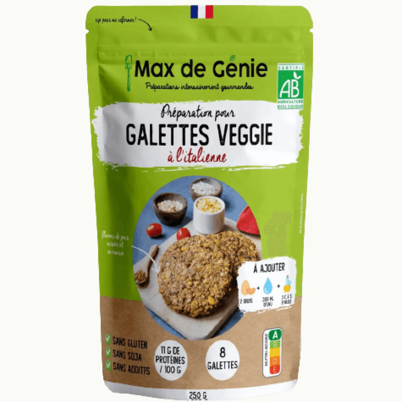 Préparation Galettes Veggie Italienne Bio