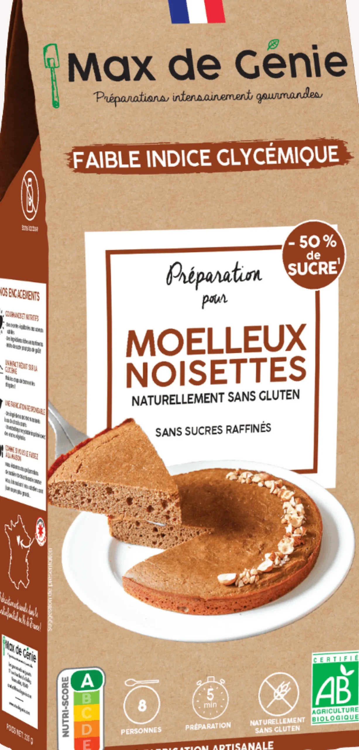 Préparation Moelleux Noisette Bio
